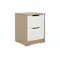 Tyra Bedside Table - White, Oak