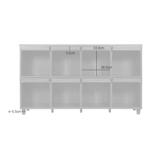 Jael Low Cabinet 1.6m - Oak - 5