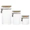 EVERYDAY Glass Jar with Bamboo Lid & Clamp (Set of 3)