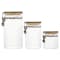 EVERYDAY Glass Jar with Bamboo Lid & Clamp (Set of 3) - 0