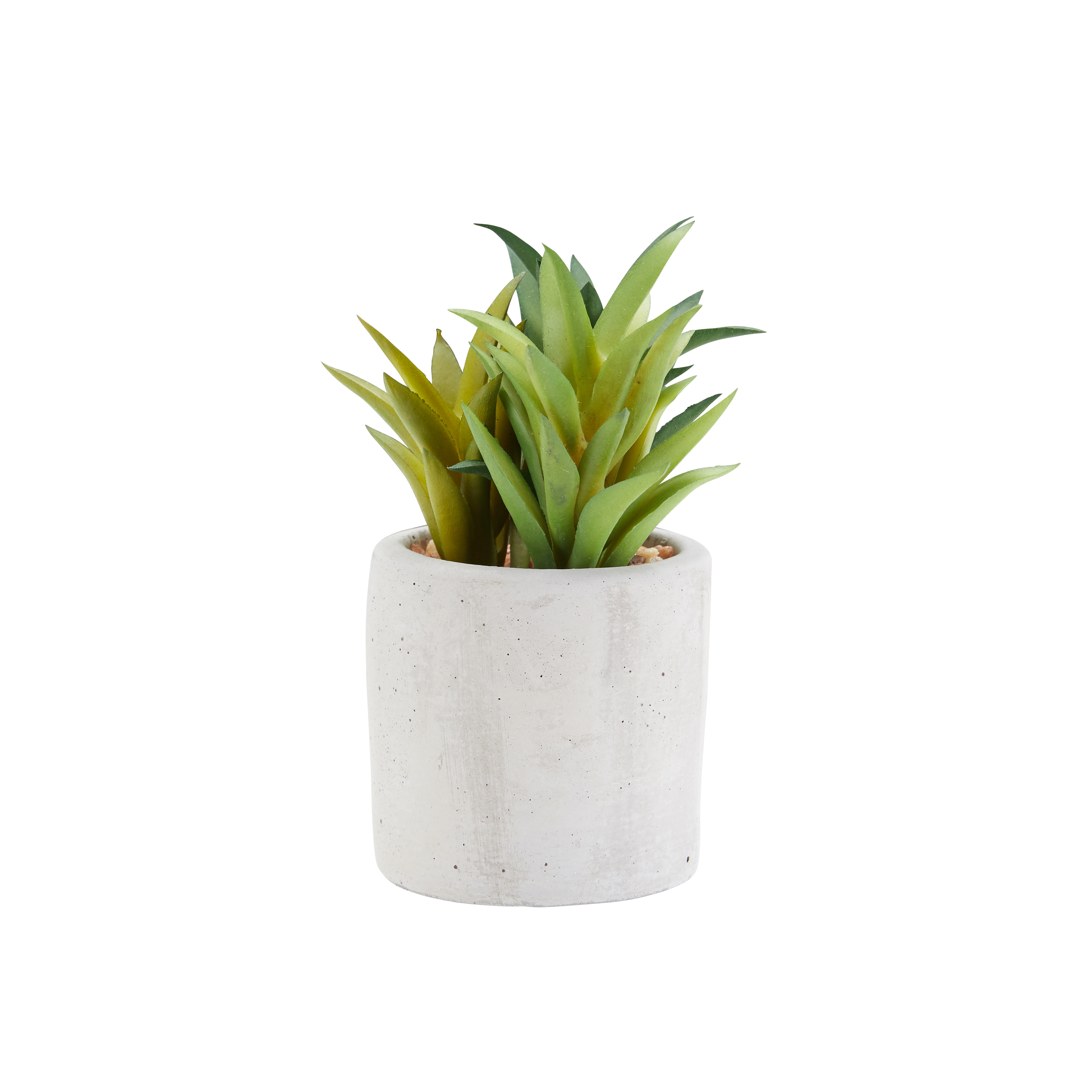 Faux Triple Bunch in Concrete Planter