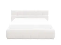 Aubrielle Storage Queen Bed - White Boucle