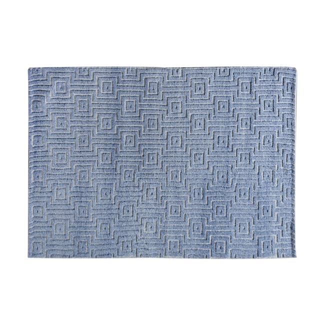 Hebe Textured Rug - Blue (3 Sizes) - 0