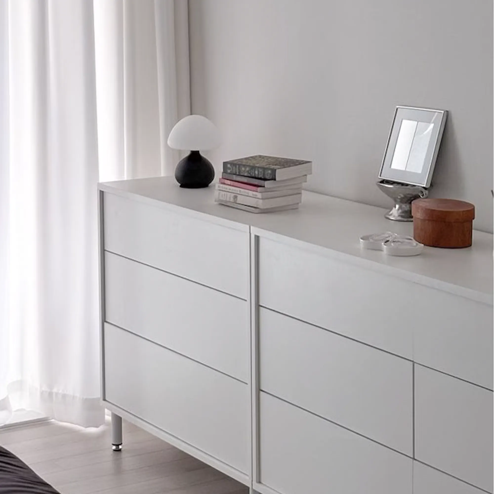 Mono 6 Drawer Chest 1.2m - Black - 22