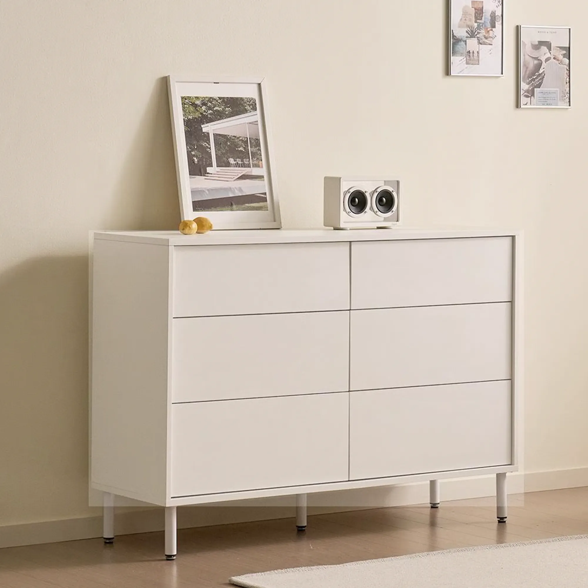 Mono 6 Drawer Chest 1.2m - Black - 24