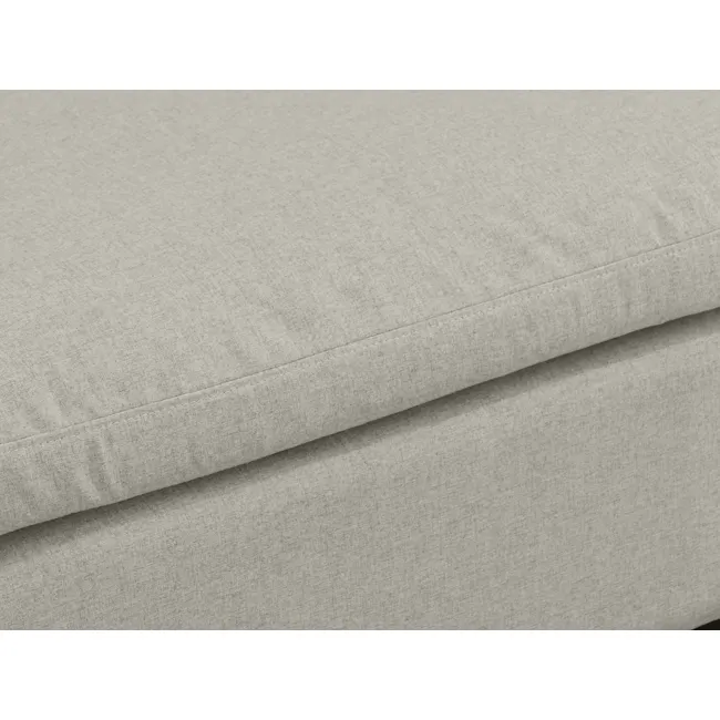 Liam Left Arm Unit - Ivory (Fabric) - 13 - Light gray fabric sofa cover, Modern design sofa upholstery, Soft-textured fabric