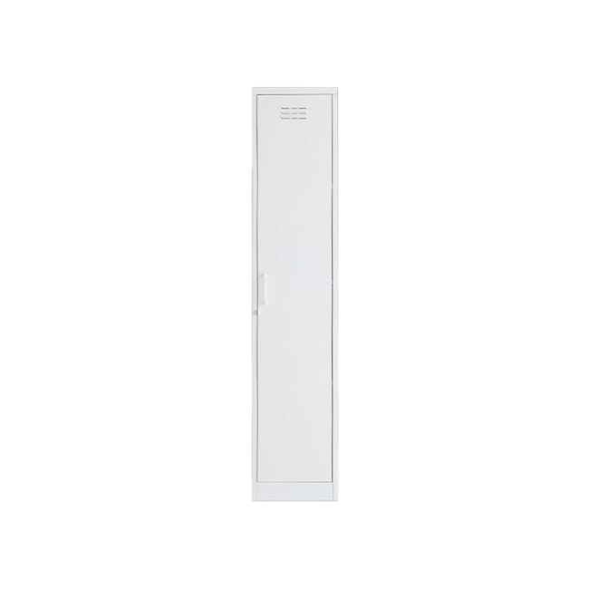 Olavi Multipurpose Metal Locker Wardrobe - White - 0