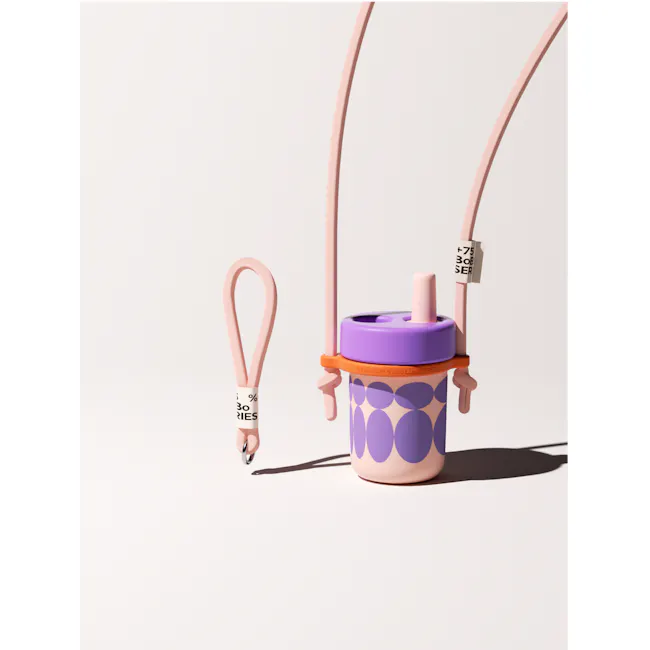 CHAKOLAB BOBO Thermal Cup 450ml - Blue/White - 14 - 30% off, 75+ Bob Serif, cute design, travel accessory, pink and purple