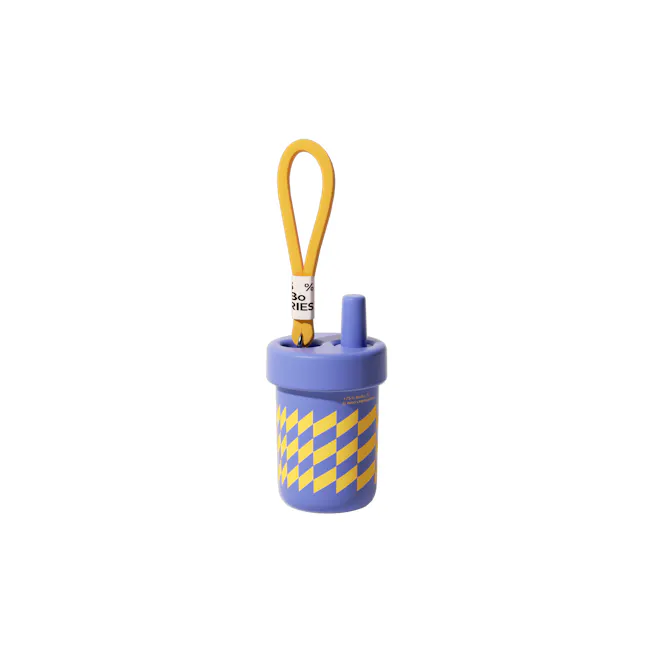 CHAKOLAB BOBO Thermal Cup 450ml - Blue/White - 3 - 30% off, 30 days, reusable, lunch, drink, container, straw, yellow