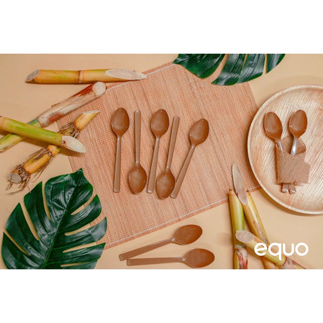 EQUO Cutlery Set - Sugarcane - 5