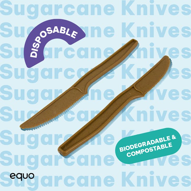 EQUO Cutlery Set - Sugarcane - 7