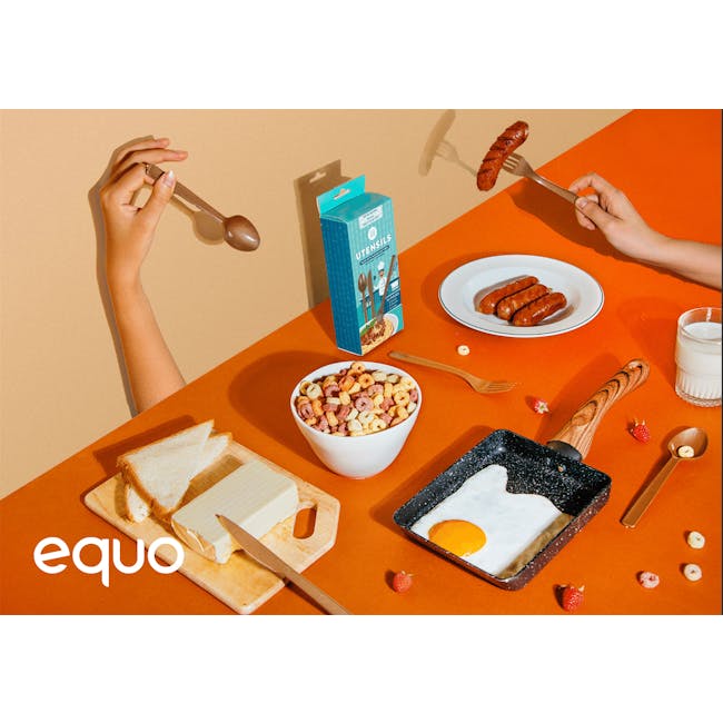 EQUO Cutlery Set - Sugarcane - 6