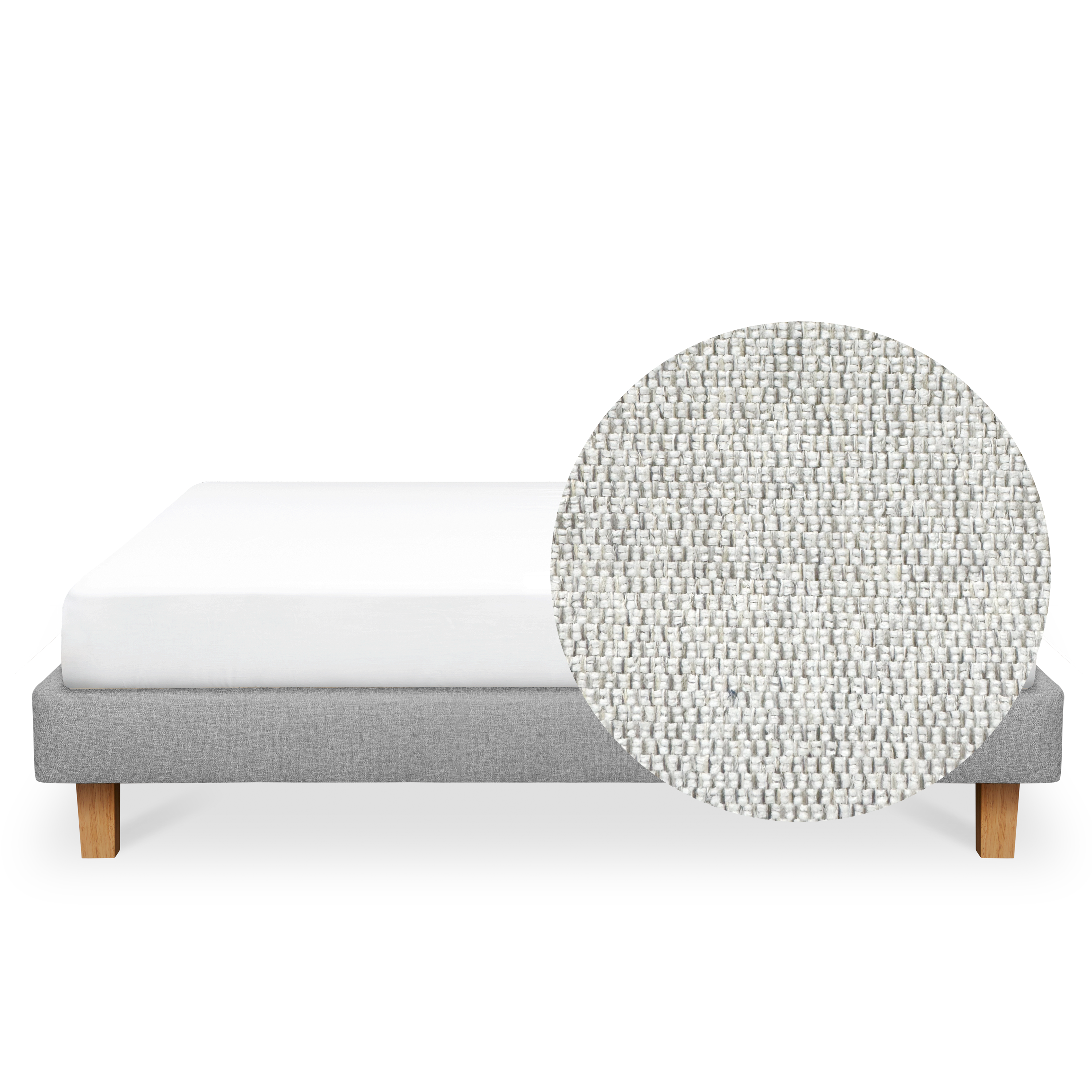 ESSENTIALS King Divan Bed - Dew (Eco Clean Fabric)
