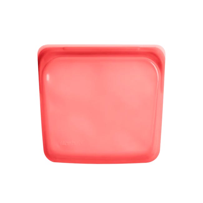 Stasher Reusable Silicone Bag - Sandwich - Red - 4
