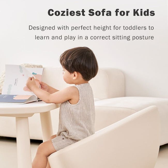 IFAM Easy Toddler Sofa - White, Grey - 3