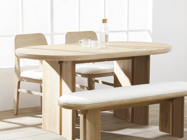 Catania Dining Table 1.8m with 4 Catania Dining Chairs - 5
