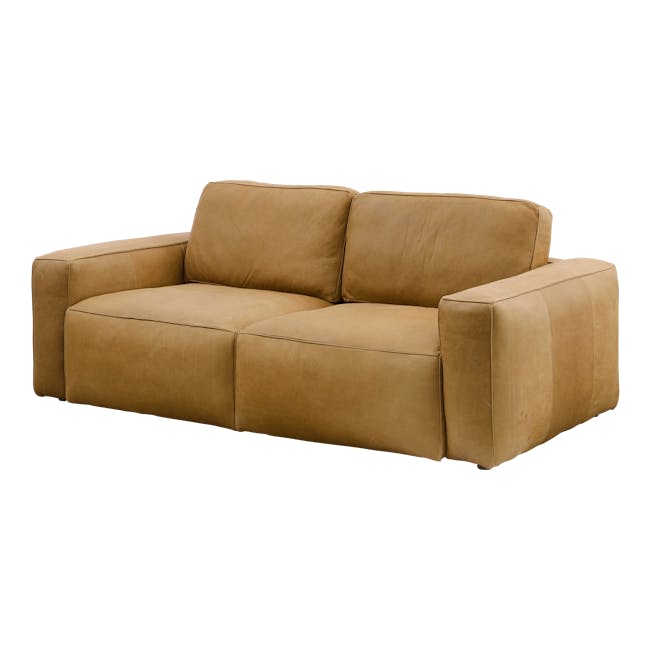 Truffle 3 Seater Sofa - Camel (Hand Tipped Leather) - 1
