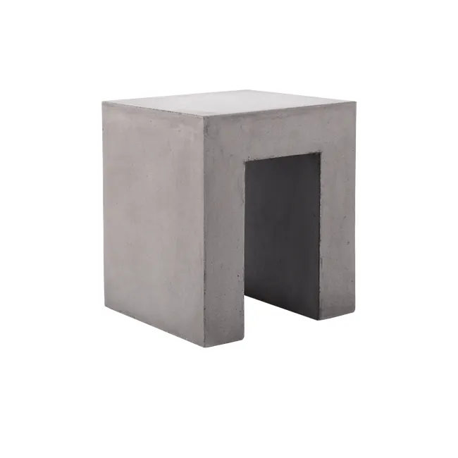Ryland Concrete Dining Table 1.6m with Ryland Concrete Bench 1.4m and 2 Ryland Concrete Stools - 14 - Modern minimalist