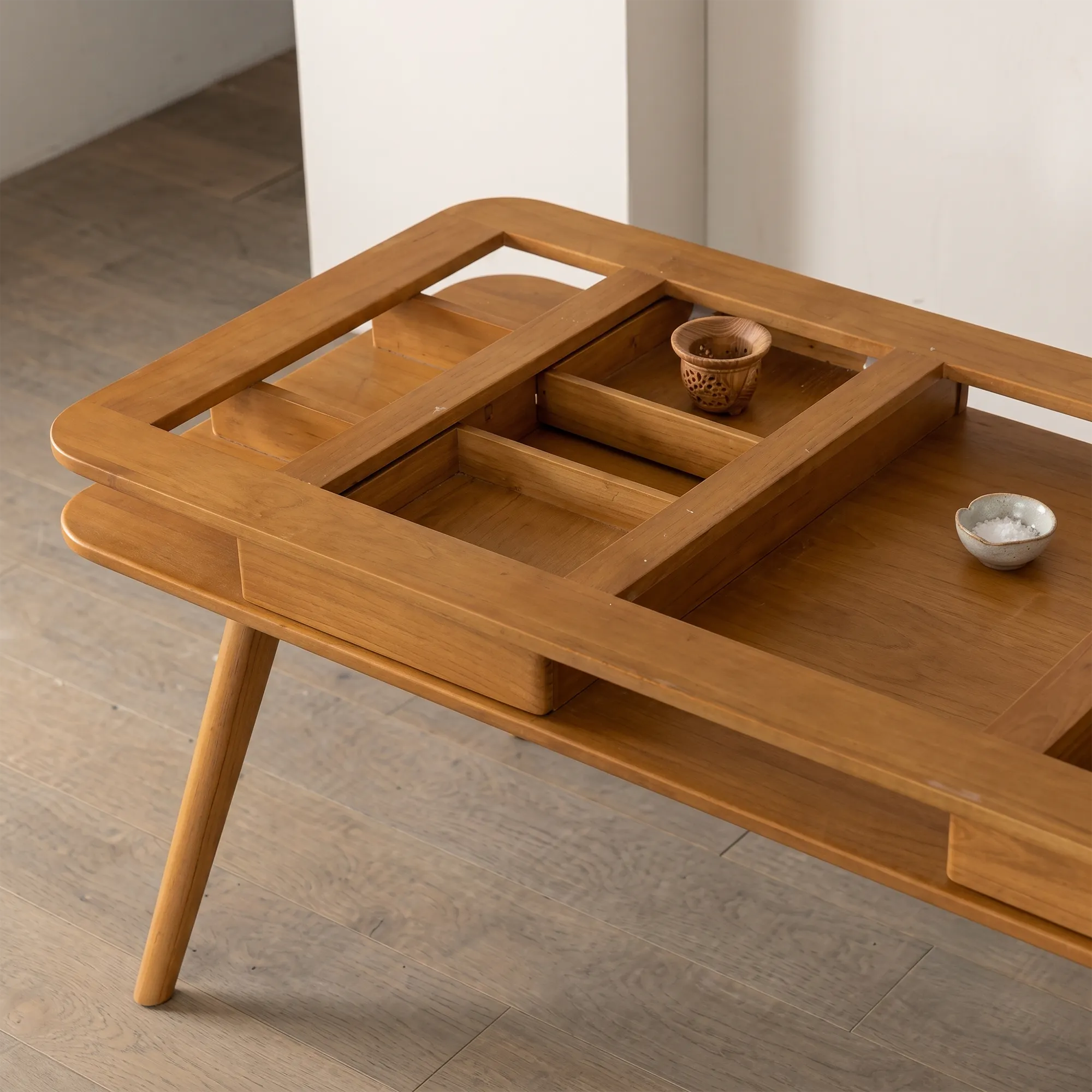 Lornell Storage Dining Table 1.8m - Oak, Sintered Stone - 18