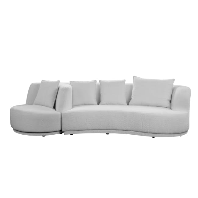 Holly 3 Seater Swivel Sofa - Grey - 1