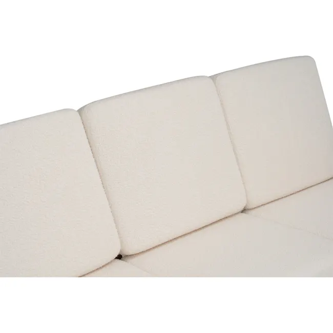 Aston 3 Seater Sofa with Aston 2 Seater Sofa - White Cream - 12 - Cream-colored, plush, modern, cushioned, ergonomic