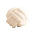 Knot Ball Plush Cushion - Ivory