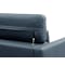 Renzo 3 Seater Sofa with Adjustable Headrest - Medium Blue (Faux Leather) - 10