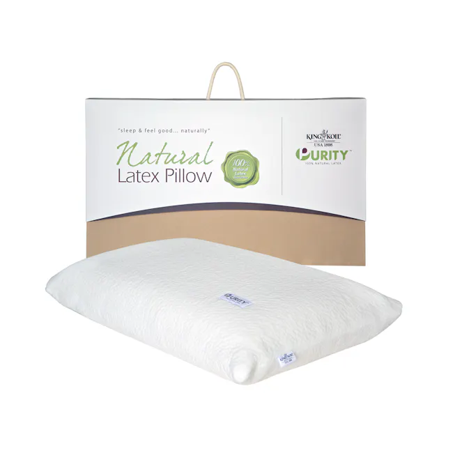 King Koil Purity Latex Pillow - Deluxe Classic - 1 - Natural Latex Pillow, 100% Natural Latex, Premium Quality, Soft and