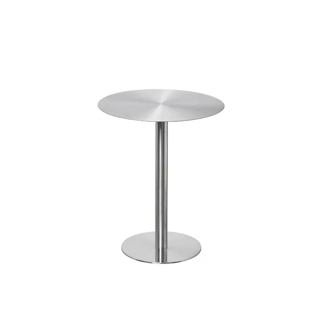 Somme Round Dining Table 0.6m (Stainless Steel) - 1