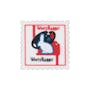 White Rabbit Fridge Magnet - Stamp - 0