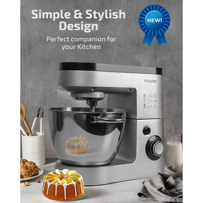Mayer 5.5L Stand Mixer MMSM101-Silver - 4
