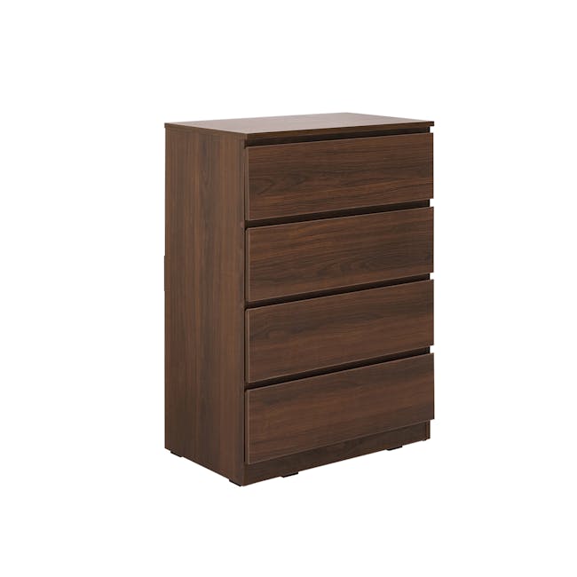 (As-is) Veda 4 Drawer Chest - Walnut - 1