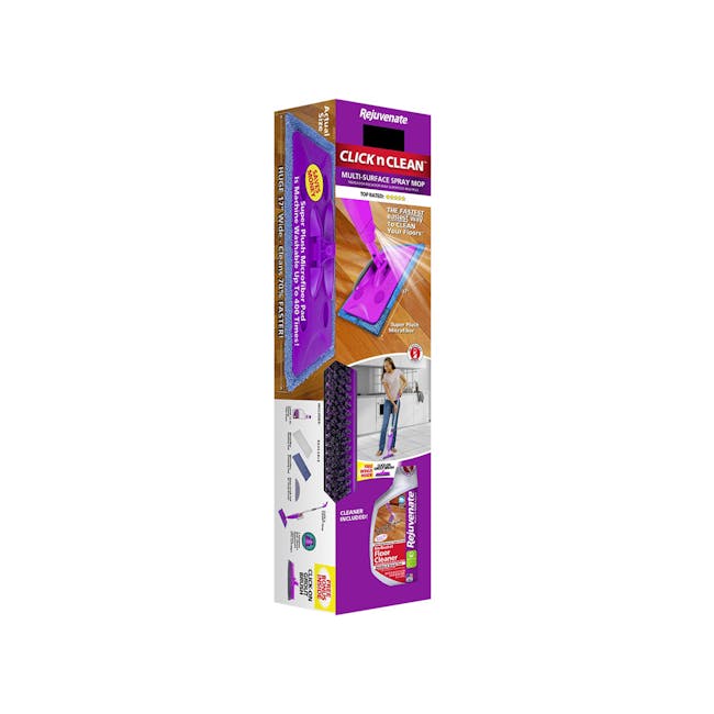 Rejuvenate Click & Clean Spray Mop System Vertical Box - 0