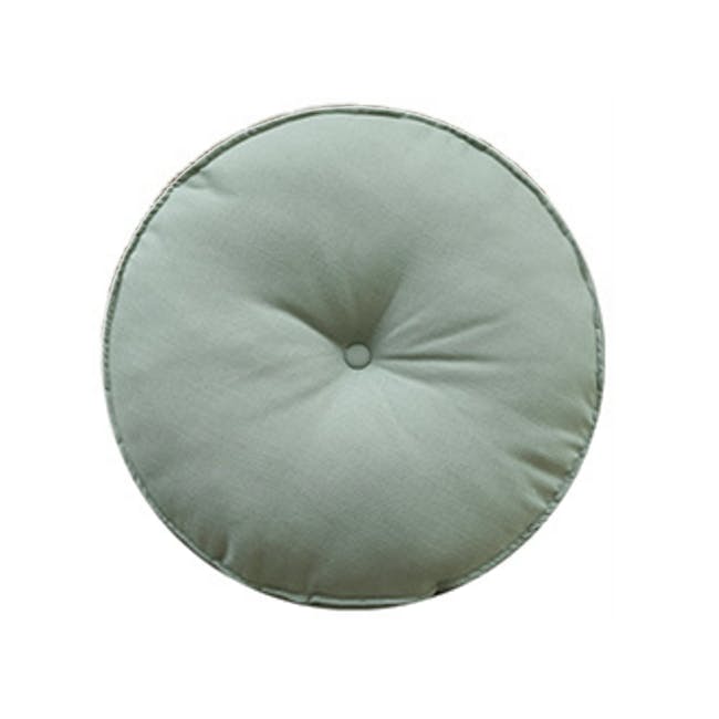 Hanya Round Floor Seat Cushion 60 cm - Sage - 0