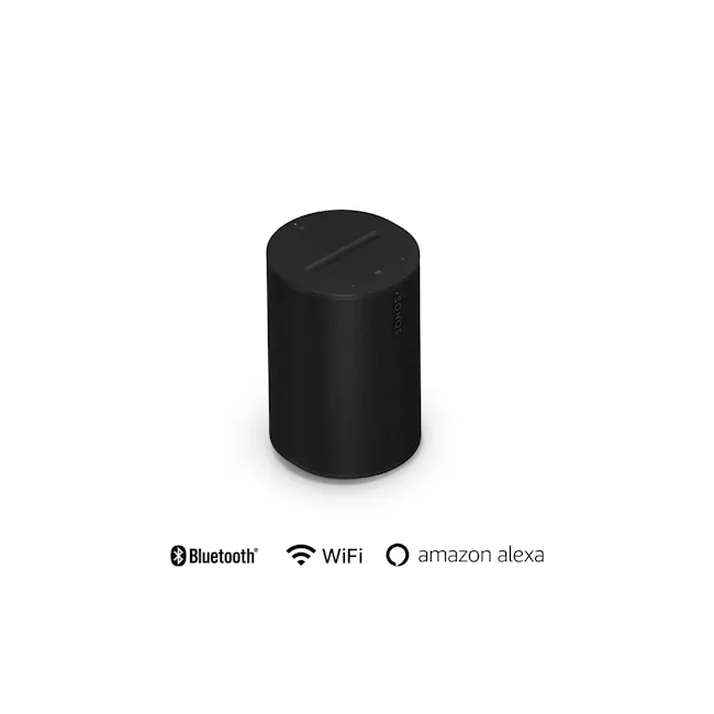 Sonos Era 100 - Black - 1 - Bluetooth, Wi-Fi, Amazon Alexa, cylindrical design, sleek appearance, modern technology, smart