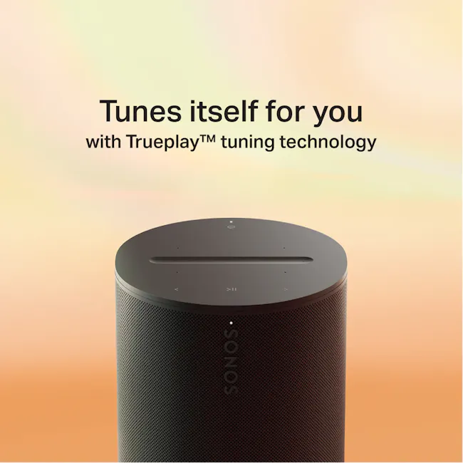 Sonos Era 100 - Black - 6 - Sonos Trueplay™ tuning technology, Smart speaker with customizable sound, Personalized audio