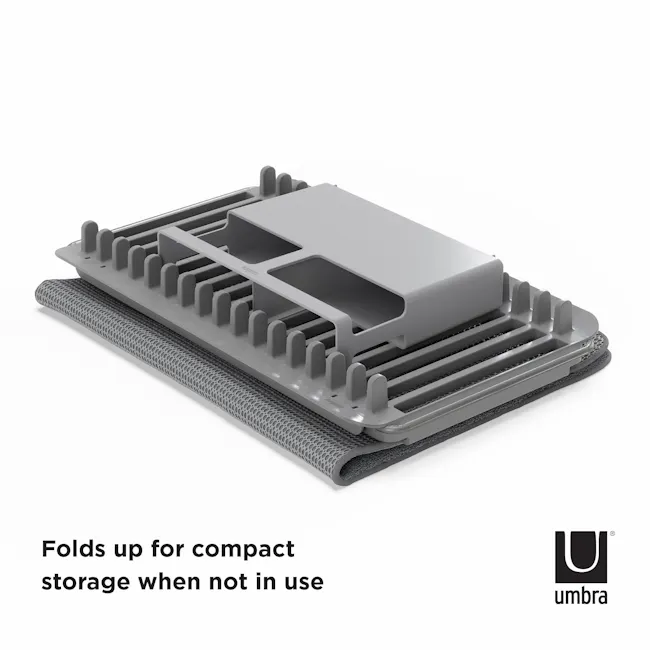 Udry Over-the-sink Drying Mat - Charcoal - 6