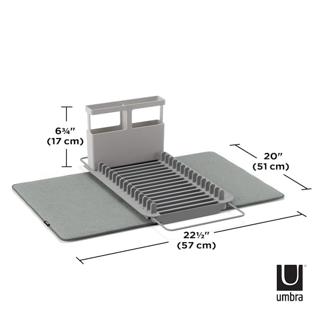 Udry Over-the-sink Drying Mat - Charcoal - 7