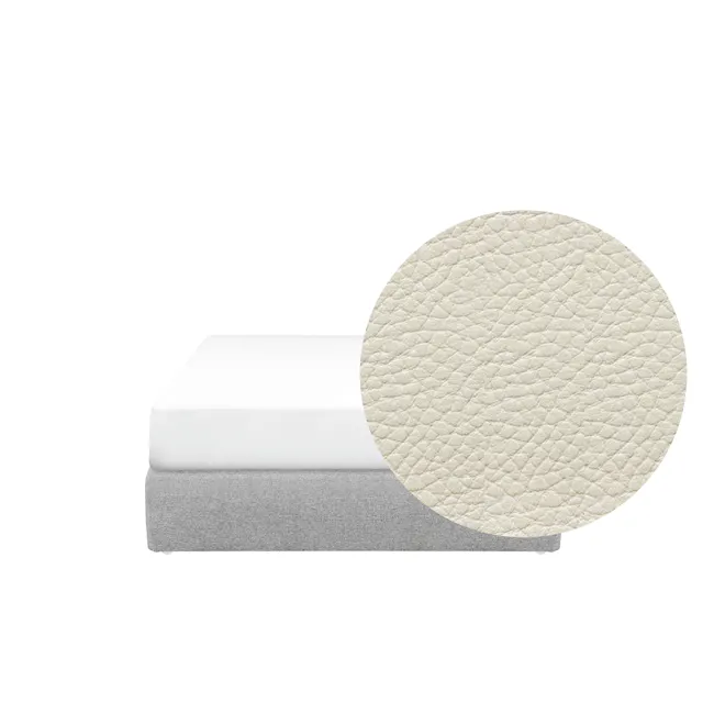 Vera Single Box Bed - Snow (Faux Leather) - 1