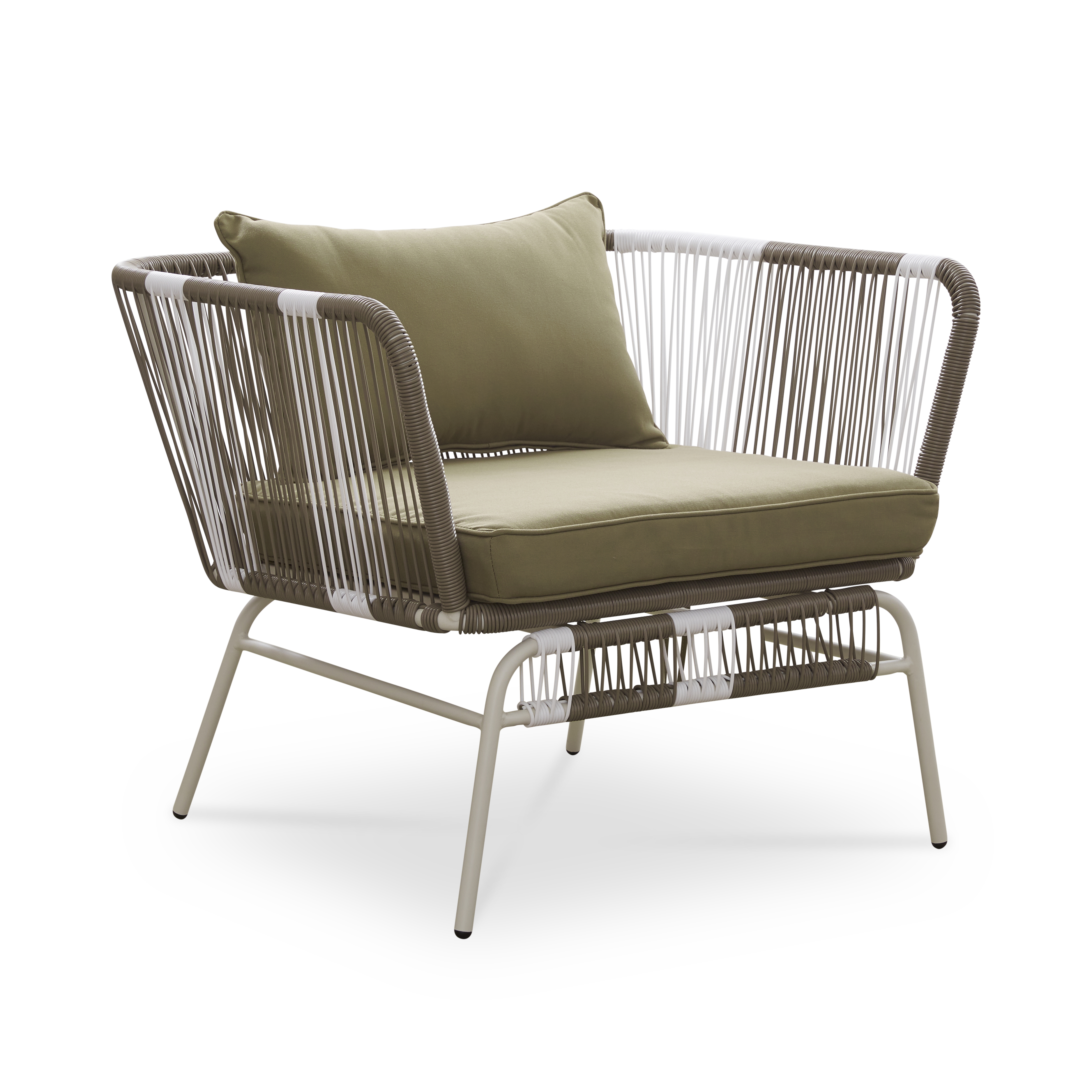 taupe armchairs