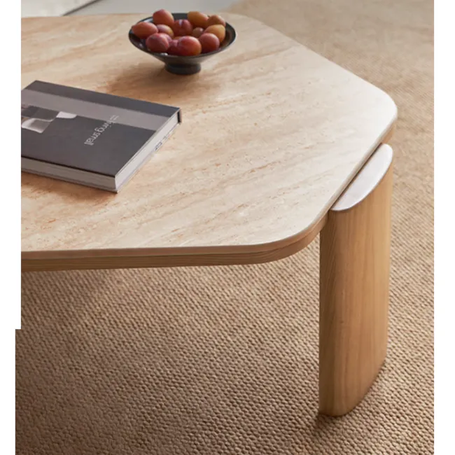 Octi Coffee Table - Travertine (Sintered Stone) - 9