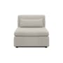 Liam 4 Seater Sofa with Ottoman - Ivory - 13