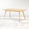 Roden Dining Table 1.8m in Natural with 4 Conrad Dining Chairs in Grey - 3