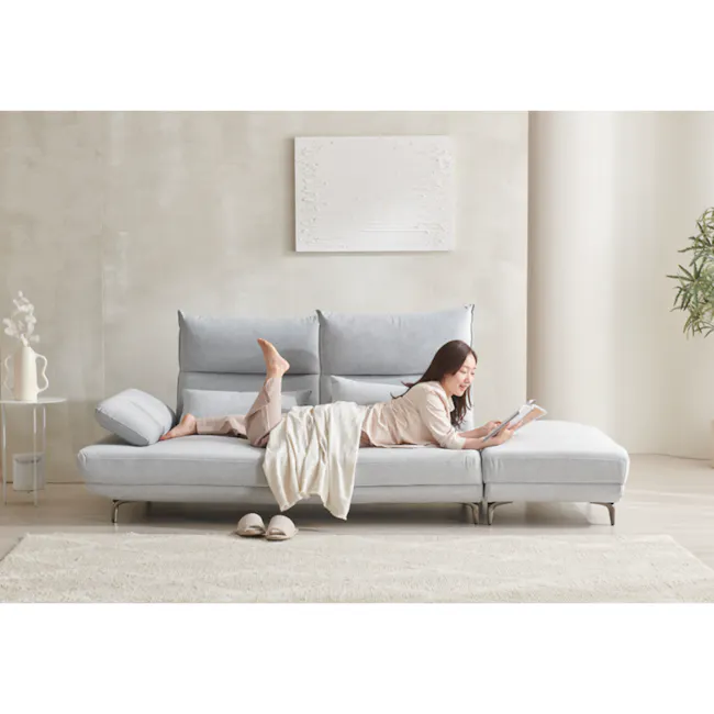 Cornell 3 Seater Adjustable Sofa - Grey (Pet Friendly) - 13