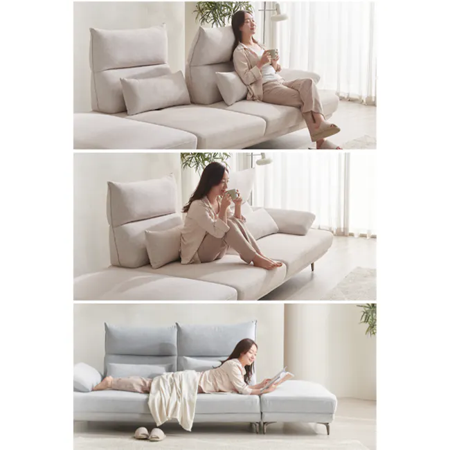 Cornell 3 Seater Adjustable Sofa - Grey (Pet Friendly) - 14