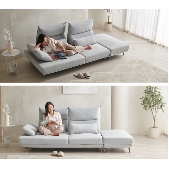 Cornell 3 Seater Adjustable Sofa - Grey (Pet Friendly) - 17