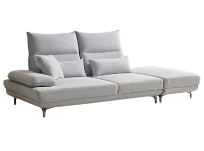 Cornell 3 Seater Adjustable Sofa - Grey (Pet Friendly)