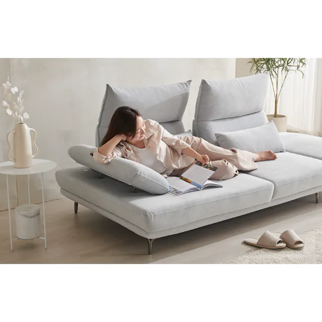 Cornell 3 Seater Adjustable Sofa - Grey (Pet Friendly) - 8