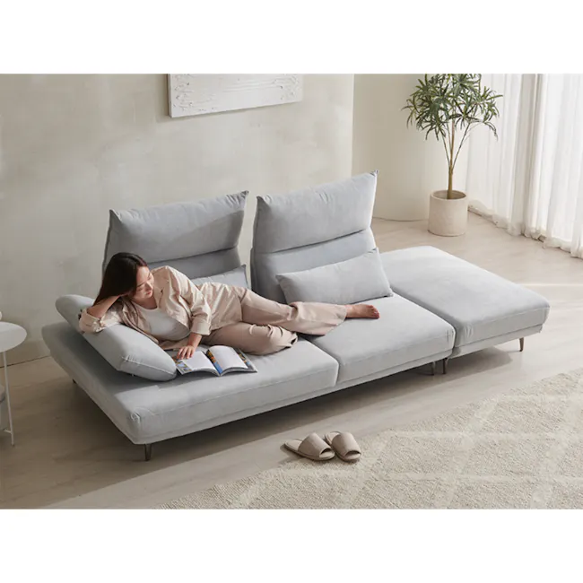 Cornell 3 Seater Adjustable Sofa - Grey (Pet Friendly) - 3