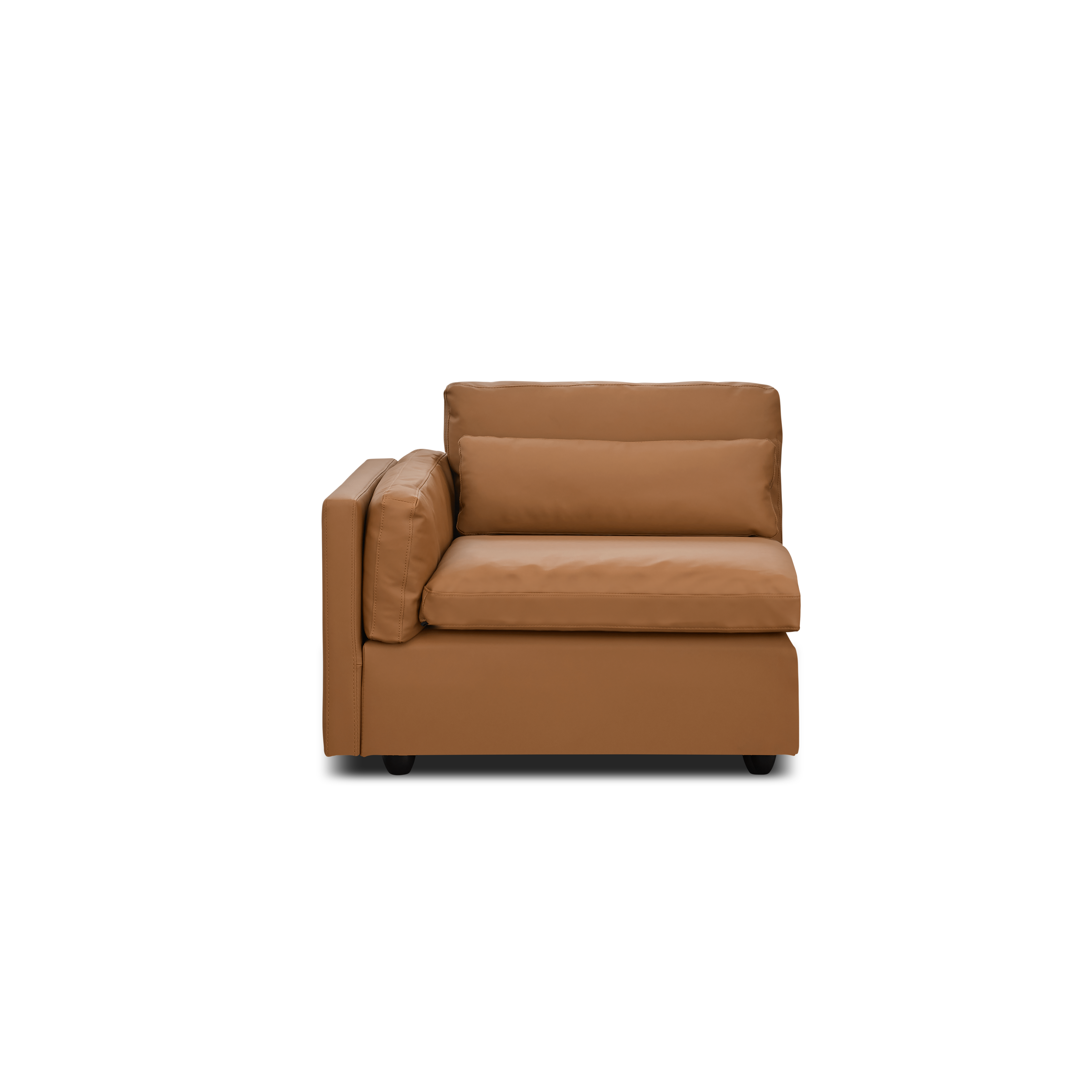 Liam Left Arm Unit - Caramel Tan (Faux Leather)